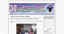 Desktop Screenshot of 30daybusinesschallenge.com